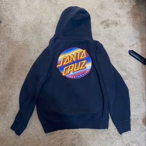 Black Santa Cruz Hoodie